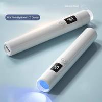 Lampu Kuku Plastik Mini UV LED Isi Ulang 2024 BARU dengan Layar LCD, Profesional untuk Penggunaan di Rumah & Salon