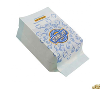 Sacs d'emballage classiques simples en papier alimentaire résistant à l'huile avec poignées Flexiloop pour bonbons, biscuits, hamburgers - Personnalisables