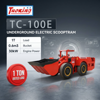 Scooptram électrique Tuoxing TC-100E, godet de 1 m, 45 kW, économie d'énergie, 7000 kg, pour l'exploitation minière souterraine