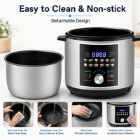 Vente en gros d'usine - Cuisinière électrique multifonctionnelle 12-en-1 de haute qualité pour la maison avec bol intérieur antiadhésif