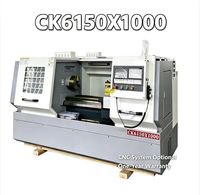 Tour CNC horizontal à banc plat CK6150X1000 GSK, machine de tournage de précision pour pièces de quincaillerie automobile, garantie 1 an