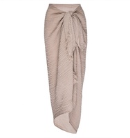 Sarong Pareo Hawaiano de lino 100%, ropa de playa personalizada, faldas envolventes para Bikini, gran oferta