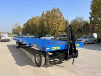Remorque de plateforme pour chariot élévateur avec rail pour le transport de marchandises aéroportuaires à vendre