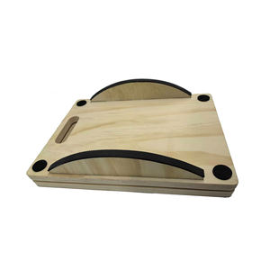 Skyhope-D, nuevo diseño, tablero inclinado de madera plegable, superficie antideslizante, camilla de pantorrilla con inclinación ajustable mejorada Plantar de Aquiles - Product Image 5