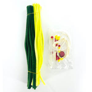 64 pezzi di plastica per scovolino in ciniglia gambi Kit artigianale per fiori artigianali con ghirlande di Natale Set Tutorial regalo per bambini adulti - Product Image 2