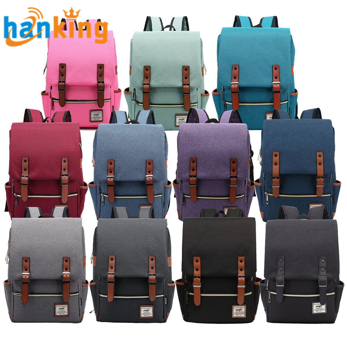 11 Colors Mixed - Gold Zipper