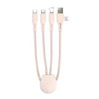 LAIMODA Eco-Friendly Prodotti di Nylon Intrecciato 3 in1 Cavo Del Telefono Mobile PD Cavi De Caricatore del CAVO Per L'illuminazione