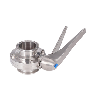 Thép không gỉ 316L vệ sinh Tri kẹp <span class=keywords><strong>Duckbill</strong></span> xử lý Van bướm cấp thực phẩm vô trùng cho phương tiện truyền thông nhiệt độ cao - Product Image 2