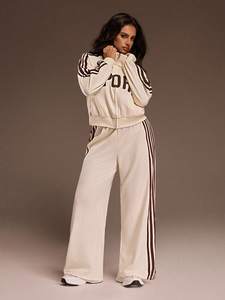 2026 Frühling Sportlicher Freizeitanzug Damen Langes Bedrucktes Modisches 2-Teiliges Set Anti-Pilling - Product Image 5