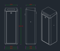 Barrière de parking pliable intelligente à commande à distance haute vitesse TGW - Équipement de stationnement durable et résistant à l'eau