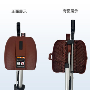 Chaise pliante manuelle à 3 sections, chaise de jardin portable pour personnes âgées, utilisation en extérieur - Product Image 4