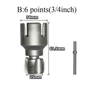 Herramienta de Roscado Universal Hexagonal de Cromo Vanadio de 4 y 6 Puntas para Tuberías de Agua PPR PEPVC, Abre Roscas Internas y Externas - Product Image 6