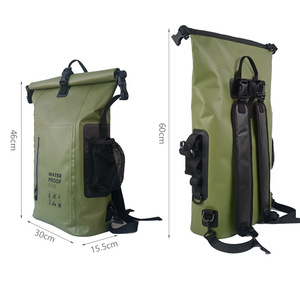 Commercio all'ingrosso 25L PVC Roll Top Dry Waterproof Bag per attività Outdoor Casual realizzati zaino per gli sport acquatici - Product Image 4
