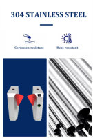 HFSecurity porta di controllo di accesso biometrico riconoscimento facciale ad alta velocità wing gate F101 per palestre con Software di gestione