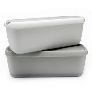 Hot Sale Qualitäts garantie Silikon-Eis behälter Eiscreme Kunststoff hersteller für spezifisches Design Eiswanne