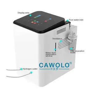 Cawolo Produk Kesehatan Merek HIM16, 600Ml Mesin Pernapasan Hidrogen H2 Inhaler Generator Gas Coklat Hho Inhalasi H2o2