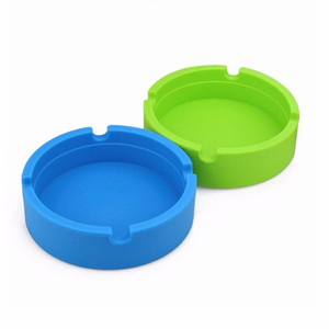 Custom Made Smoking Accessories Round Shape Silicone <b>Ashtray</b> - Product Image 3