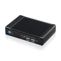 Mini PC Embebido Sin Ventilador, Intel Celeron N3160 de Cuatro Núcleos, Doble LAN, RS232, HD-MI, VGA, WiFi de Doble Banda, Sistema Operativo Win10/IoT/Linux