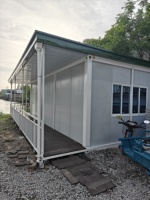 Maison de conteneur en acier contemporaine à cadre en A 20 pieds 40 pieds