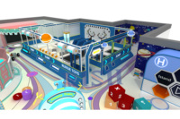 Trampolines de la Série Spatiale, Manèges pour Enfants, Centre de Jeux, Équipement de Terrain de Jeux Intérieur pour Enfants à Usage Commercial