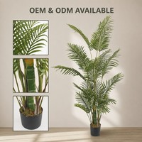 Großhandel Große Künstliche Palme 1,8m Tropischer Kunstbaum für Wohnzimmer Einkaufszentrum Büro und Hotel Dekoration