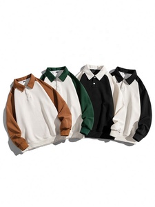 Nouveau <span class=keywords><strong>Polo</strong></span> à Manches Longues Automne 2026, Veste Décontractée Polyvalente à Col Revers, Sweat-shirt pour l'Export - Product Image 5