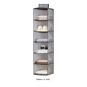 <span class=keywords><strong>Organizer</strong></span> Lemari Gantung dengan Rak, Penyimpanan Lemari Lipat Multi-Lapisan untuk Pakaian, Sepatu, Tas, Topi - Product Image 5