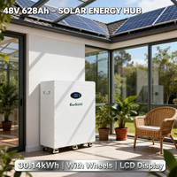 Baterai LiFePO4 30kWh 48V 628Ah untuk Sistem Panel Surya Tipe Berdiri Lantai dengan Roda