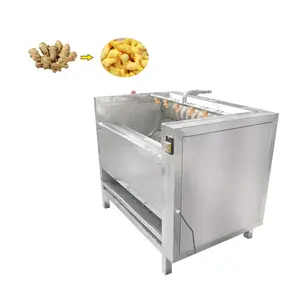 Used brush roller potato skinner sweet potato carrot washing peeling machine