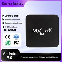 Decodificador MX Transfronterizo de Doble Banda Hisilicon TVBOX, Android 9.0 4K, 2 Puertos USB, para Hogar Inteligente