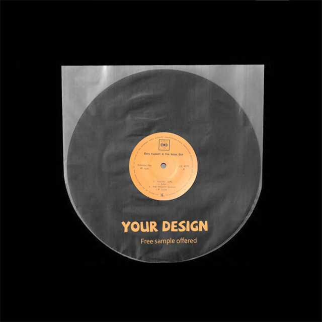 Record Cd Case Spinder Dvd Sleeves Recyclable Standard Vinyl Record Inner Sleeve for 12" Vinyl Record Round Bottom Anti Static