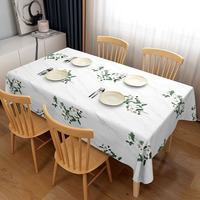 Nappe en PEVA PVC en gros, avec support non tissé, imperméable, anti-taches, imprimée, pour salle à manger, maison, banquet