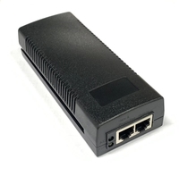 Inyector PoE Pasivo de 48 VCC y 625 mA, Adaptador PoE de 30 W, Gigabit de 1000 Mbps para Switch Ethernet, Redes VoIP, Punto de Acceso, Cámara CCTV