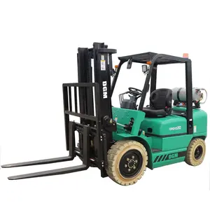 Ban padat Forklift IC, truk pengangkat garpu dalam ruangan dengan ban bantalan padat 6600 lb