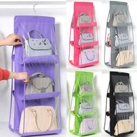Organisateur suspendu pour armoire, 3 couches, 6 compartiments, anti-poussière, pour sous-vêtements, sacs, chaussettes et dossiers, avec rangement multi-niveaux
