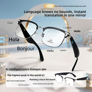 MZT GY600 Lunettes intelligentes de traduction AI Bluetooth 100 langues, traduction en <span class=keywords><strong>temps</strong></span> réel, <span class=keywords><strong>écoute</strong></span> de musique, appels - Product Image 2