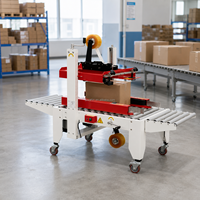 Máquina Selladora de Cajas Semiautomática FA500, Selladora de Cajas Ajustable para Cajas de Cartón Corrugado, Almacenes y Embalaje Logístico