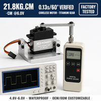 Servomoteur RC XQ-S4020D 20kg à engrenages métalliques, étanche, numérique, sans noyau, à couple élevé pour Crawler RC, Robot, Avion 4.8V-6.0V