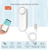 Capteur de niveau d'eau intelligent Tuya et alarmes de fuite d'eau, contrôle par application WiFi, détecteur de fuite à double sonde avec alarme sonore