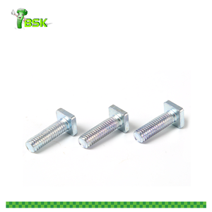 Marteau carré en acier allié à tête plate Boulon en acier au carbone galvanisé Zinc à tête carrée en bois d'entraîneur Vis de retard pour <span class=keywords><strong>meubles</strong></span> - Product Image 2