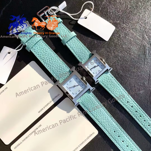 นาฬิกาควอทซ์ผู้หญิงแบรนด์ H รุ่นเกาหลี หน้าปัดสี่เหลี่ยมเล็ก ตัวเรือนสแตนเลส 316L ดีไซน์หรูหราสำหรับนักธุรกิจ กล่อง Ronda - Product Image 4