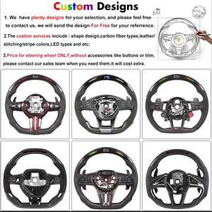 Volante inteligente personalizado de fibra de carbono TDD con LED para Audi Q3 Q5 - Product Image 3