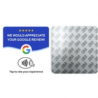 Panneau de table intelligent en acrylique compatible Apple et Android 13,56 MHz pour l'engagement client sur les réseaux sociaux, avec NFC et code QR, carte de commentaires Google