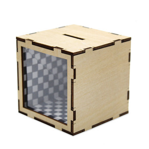 Caja Mágica de Madera para Ahorrar Dinero, Kit de Ciencia DIY, Formas Geométricas, Montaje Manual, Juguete Educativo para Niños de 7 a 9 Años - Product Image 2