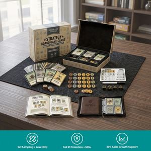 Juego de Mesa Personalizado con Logotipo, Ecológico, Reciclable, de Papel, Doble Cara, Lavable, con Detalles en Dorado, para Fiestas Familiares - Product Image 1