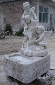 <span class=keywords><strong>Fontaine</strong></span> <span class=keywords><strong>de</strong></span> jardin en marbre blanc pur naturel <span class=keywords><strong>de</strong></span> Chine, garçon nu - Product Image 3