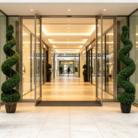 Arbre topiaire artificiel en buis torsadé en spirale de 1,2 à 1,5 m, fausse plante grimpante en pot pour intérieur, résistant aux UV, pour Thanksgiving, villa, hôtel, centre commercial