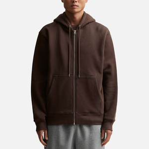 Sudadera con capucha y cremallera para hombre, estilo clásico, de algodón, para uso diario y estilo urbano, venta al por mayor - Product Image 4