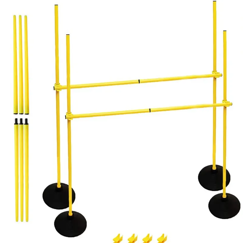 1,5 m tragbare Agility Trainings stange Agile Stick für Fußball Fußball training Coaching Stick Marker Pole Slalom Stangen Spikes