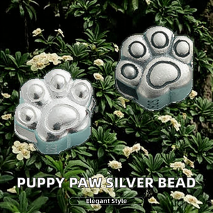 Weiji WJ1093 Cute Animal Paw Beads 925 Sterling Silver 7.9*6.7mm Puppy Footprints Shape <b>Spacer</b> Beads for Jewelry Findings - Product Image 2